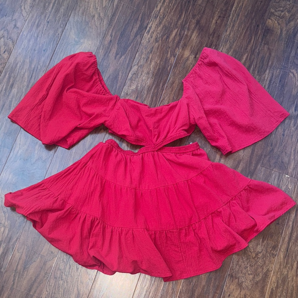 HYFVE Scarlet Puff Sleeve Mini Dress Boutique